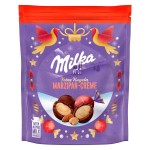 Новогодние шоколадные яйца конфеты Milka Feine Kugeln Marzipan Creme крем-марципан, 90 г