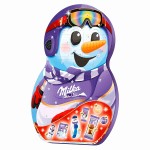 Новогодний подарочный набор шоколадных конфет Milka Snowman Advent Calendar, 236 г