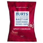 Картофельные чипсы Burts Spicy Chorizo со вкусом пряной чоризо, 40 г