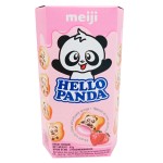 Печенье Meiji Hello Panda с клубничной начинкой, 45 г