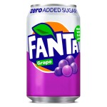 Газированный напиток Fanta Grape Zero со вкусом винограда (без сахара), 330 мл