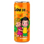 Газированный напиток Love Is со вкусом ананаса и апельсина, 330 мл