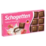 Шоколад Schogetten Yoghurt &amp; Strawberry со вкусом клубничного йогурта, 100 г