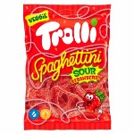 Жевательный мармелад Trolli Sour Strawberry Spaghettini Кислые клубничные спагетти, 100 г