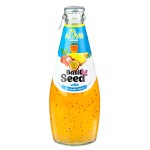 Нектар Aziano Mixed juice with Basil seed Drink Мультифрукт с семенами базилика, 290 мл