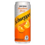 Газированный напиток Schweppes Zero Sugar Yuzu Orange со вкусом юдзу и апельсина без сахара, 330 мл