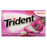 Жевательная резинка Trident Dragon Fruit Lychee со вкусом личи (без сахара) (14 пластинок)