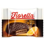 Вафли Fiorella Crunch Bitter Orange в тёмном шоколаде со вкусом апельсина, 20 г