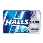 Жевательная резинка Halls Ice Rush Peppermint со вкусом мяты (без сахара), 18 г