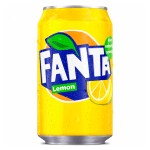 Газированный напиток Fanta Lemon со вкусом лимона, 330 мл