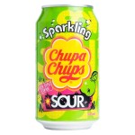 Газированный напиток Chupa Chups Sour Apple со вкусом кислого зеленого яблока, 345 мл