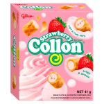 Бисквитные рулетики Glico Collon Strawberry со вкусом клубники, 41 г