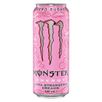 Энергетический напиток Monster Energy Ultra Strawberry Dreams со вкусом клубники (без сахара), 500 мл