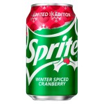 Газированный напиток Sprite Winter Spiced Cranberry со вкусом клюквы, 355 мл