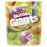 Кислые гигантские драже Skittles Giants Crazy Sours, 170 г