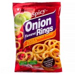 Чипсы луковые кольца с перцем Nongshim Onion Rings острые, 40 г