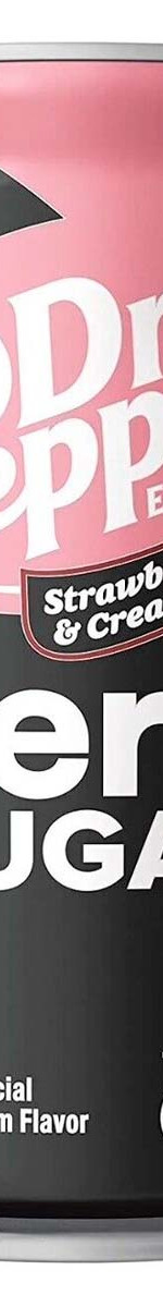 Газированный напиток Dr Pepper Strawberries &amp; Cream Zero Sugar со вкусом клубники и крема (без сахара), 355 мл