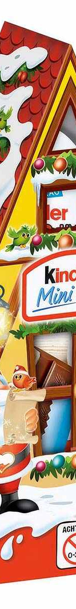 Новогодний подарочный набор шоколадных конфет Kinder Mini Mix Christmas House Рождественский Домик, 76 г