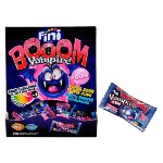 Леденцы с жевательной резинкой Fini Vampire Booom со вкусом клубники, 5 г