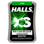 Леденцы Halls XS Sugar Free Lime со вкусом лайма, без сахара, 13,8 г