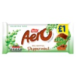 Пористый шоколад Nestle Aero Peppermint со вкусом мяты, 90 г