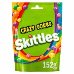 Кислые драже Skittles Crazy Sours со вкусом фруктов, 152 г