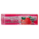 Жевательная резинка Lotte Peppermint со вкусом клубники (9 пластинок), 13,5 г