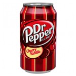Газированный напиток Dr Pepper Cherry Vanilla со вкусом вишни и ванили, 355 мл