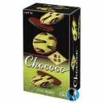 Печенье Lotte Chococo со вкусом зелёного чая с молочным шоколадом, 99 г