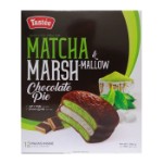 Печенье Tastee Chocolate Pie Matcha &amp; Marshmallow со вкусом зелёного чая с маршмеллоу, 300 г