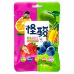 Конфеты Rui Kang Foods со вкусом фруктов (розово-зелёные), 22 г