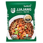 Лапша быстрого приготовления Samyang Jjajang острая со вкусом курицы в бобовом соусе, 80 г