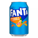 Газированный напиток FANTA Pineapple and Grapefruit со вкусом ананаса и грейпфрута, 330 мл