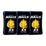 Леденцы Halls XS Honey-Lemon со вкусом мёда и лимона, 15 г