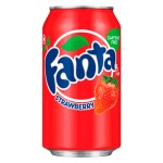 Газированный напиток Fanta Strawberry со вкусом клубники, 355 мл