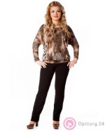 Женская блуза расцветки «леопард»