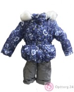 Зимний детский костюм расскрас в стиле “Гжель”