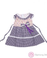 Платье детское фиолетового цвета с бантиком