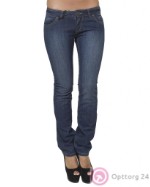 Брюки джинсовые для женщин синего цвета