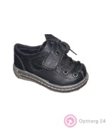 Ботинки детские черные с застежкой-липучкой