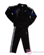 Костюм детский спортивный черно-синий с лампасами
