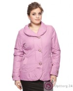 Куртка женская на пуговицах розовая