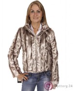 Женская куртка из искусственного меха, на молнии.