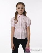 Школьная форма для девочек: блузка розовая
