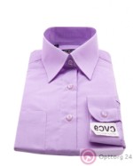 Сорочка мужская яркого фиолетового цвета с коротким рукавом CVC9