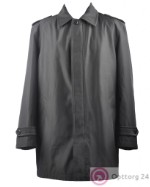 Куртка мужская черная удлиненная классического кроя