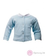 Рубашка детская на кнопках голубая