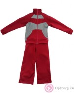 Костюм спортивный детский -брюки+ куртка на молнии красный
