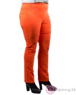 Брюки женские оранжевого цвета с карманами