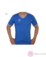 Футболка мужская голубая с нагрудным карманом